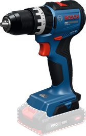 Bor benturan nirkabel Bosch GSB18V-52 dengan baterai 2Ah.