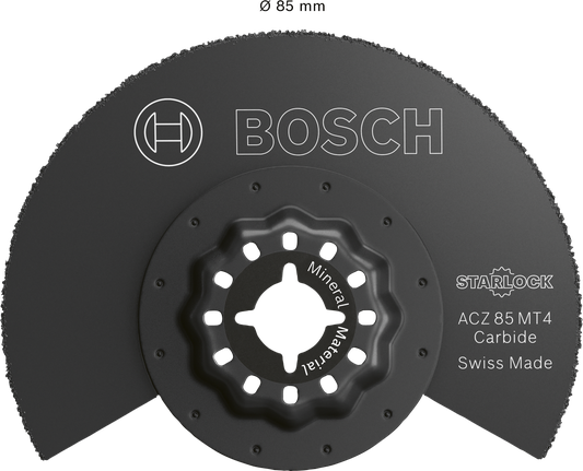 Pisau pemotong karbida Bosch ACZ 85 MT4 Starlock, 85 mm.