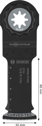 Pisau pemotong kayu Bosch PAIZ 32 EPC Starlock 32x60mm.