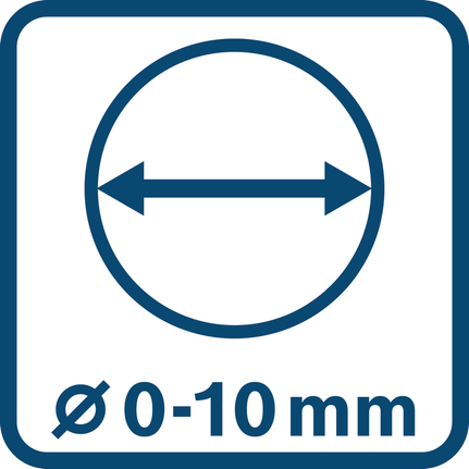 Diameter 0-10 mm.