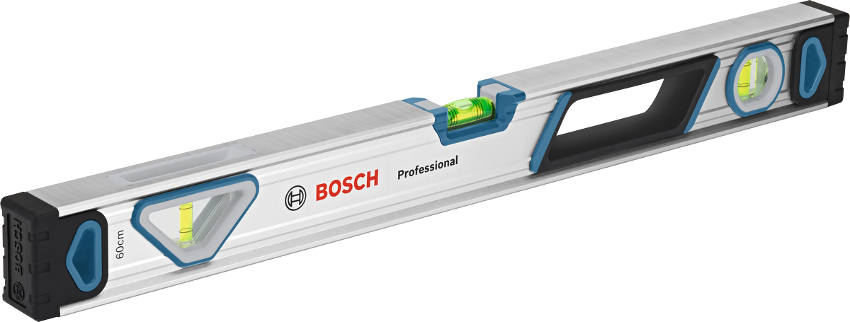 Level kotak aluminium Bosch 60 cm dengan akurasi tinggi.