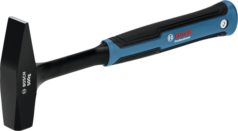 Palu tukang kunci Bosch 500g dengan kepala baja karbon.