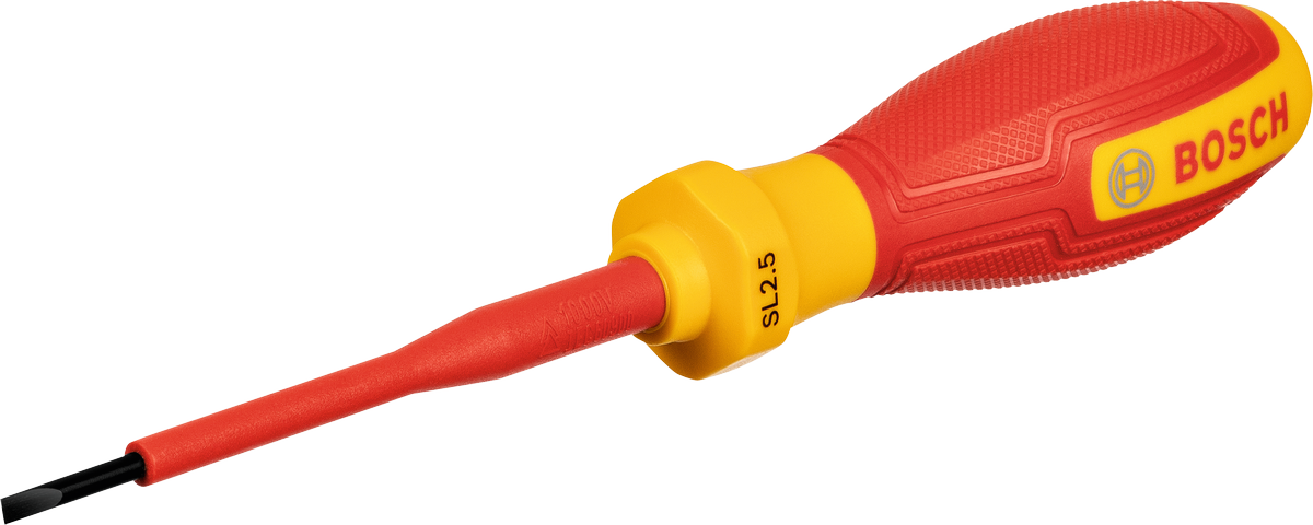 Obeng berinsulasi Bosch VDE SL2.5x75.