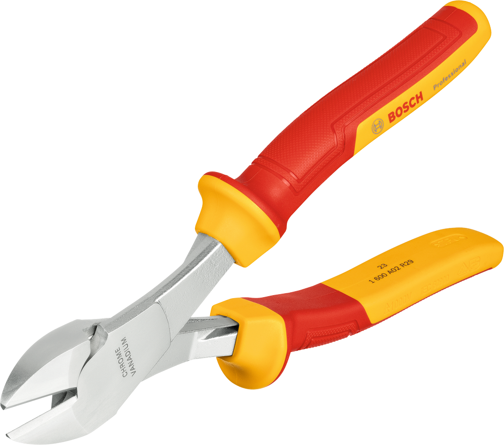 Bosch VDE pemotong diagonal sisi daya ungkit tinggi 200mm.