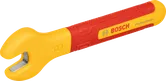 Kunci pas Bosch VDE 8 mm dengan gagang berinsulasi.
