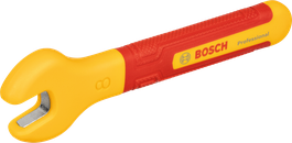 Kunci pas Bosch VDE 8 mm dengan gagang berinsulasi.