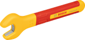 Kunci pas Bosch VDE 13 mm dengan gagang berisolasi.