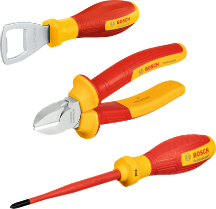 Set Perkakas Tangan Mini Bosch L-Boxx, 3 buah.
