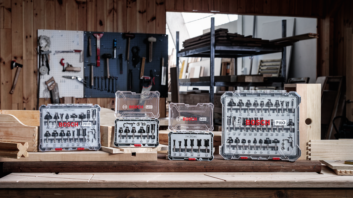 Set Mata Router PRO Lurus, 6 buah - Bosch Professional