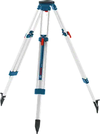 Tripod bangunan Bosch BT 160 dengan ketinggian yang dapat disesuaikan.