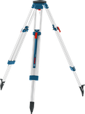 Tripod bangunan Bosch BT 160 dengan ketinggian yang dapat disesuaikan.