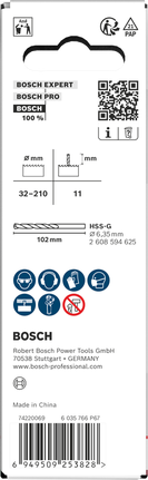 Arbor dan mata bor pilot Bosch untuk gergaji lubang 32-210 mm.