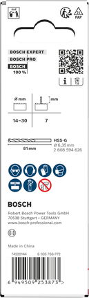 Arbor dan mata bor pilot Bosch untuk gergaji lubang 14-30 mm.