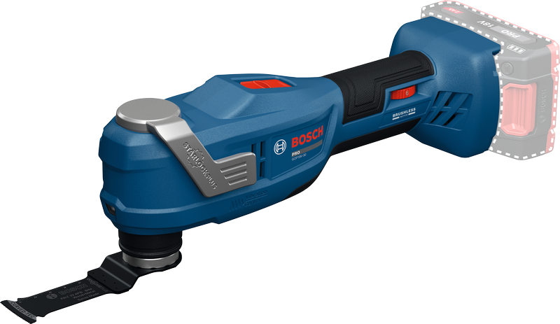 Perkakas multifungsi Bosch GOP18V-30, tanpa kabel.