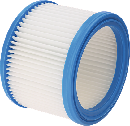 Filter poliester tipe bellow Bosch untuk penyedot debu.