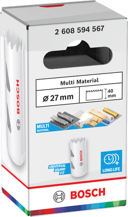 Gergaji Lubang Berulir Multi Material Bosch 27 x 40 mm.