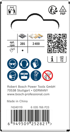 Gergaji Lubang Berulir Multi Material Bosch 30x40 mm kemasan.