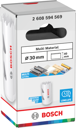 Gergaji Lubang Berulir Multi Material Bosch 30 x 40 mm.