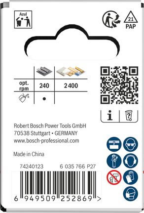 Gergaji Lubang Berulir Multi Material Bosch 37x40mm kemasan.