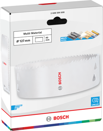 Gergaji Lubang Berulir Multi Material Bosch 127 x 40 mm.