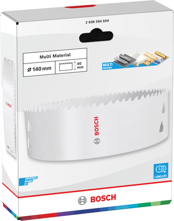 Gergaji Lubang Berulir Multi Material Bosch 140 x 40 mm.