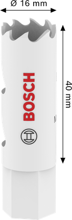 Gergaji Lubang Berulir Multi Material Bosch 16x40 mm.