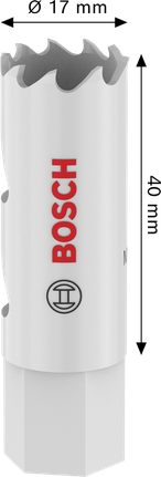 Gergaji Lubang Berulir Multi Material Bosch 17 x 40 mm.