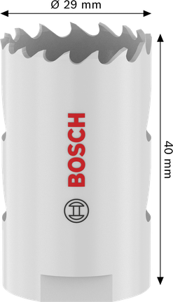 Gergaji Lubang Berulir Multi Material Bosch 29x40 mm.