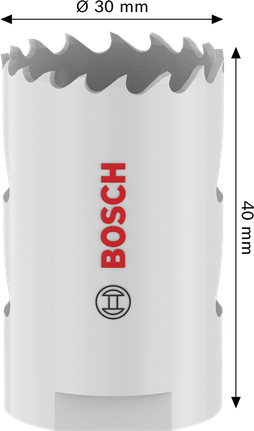 Gergaji Lubang Berulir Multi Material Bosch 30 x 40 mm.