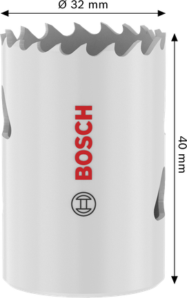 Gergaji Lubang Berulir Multi Material Bosch 32 x 40 mm.