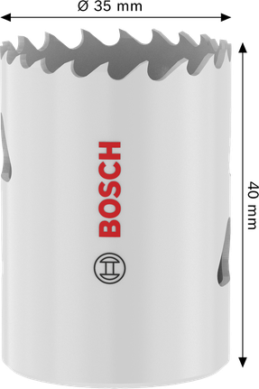 Gergaji Lubang Berulir Multi Material Bosch 35 x 40 mm.