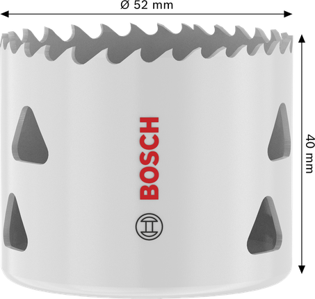 Gergaji Lubang Berulir Multi Material Bosch 52x40 mm.