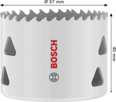 Gergaji Lubang Berulir Multi Material Bosch 57x40 mm.