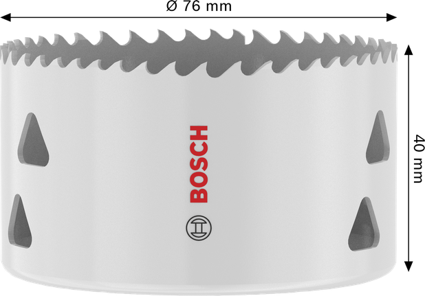 Gergaji Lubang Berulir Multi Material Bosch 76 x 40 mm.