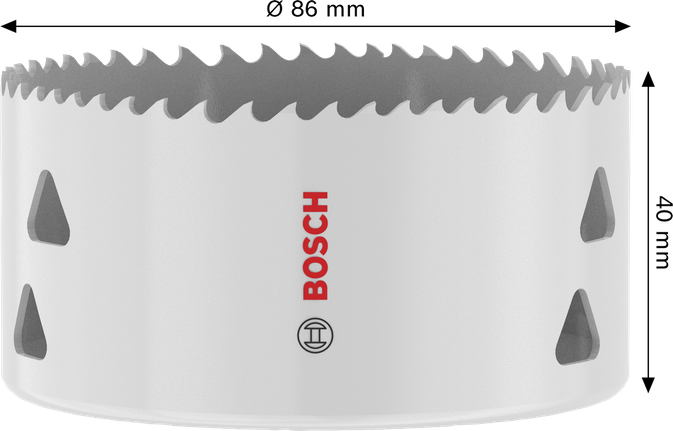 Gergaji Lubang Berulir Multi Material Bosch 86x40 mm.