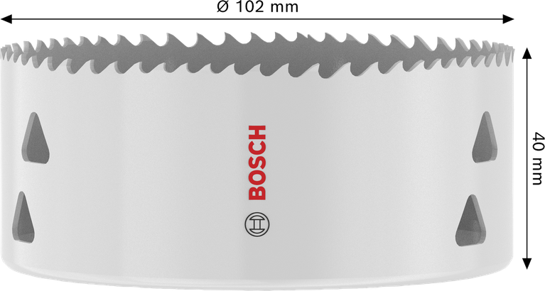 Gergaji Lubang Berulir Multi Material Bosch 102 x 40 mm.