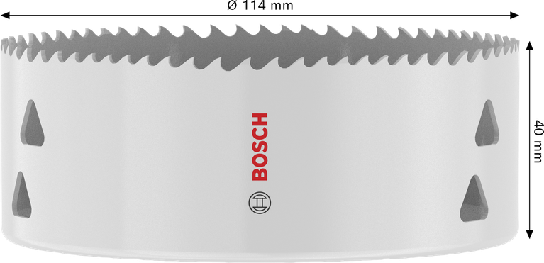 Gergaji Lubang Berulir Multi Material Bosch 114 x 40 mm.