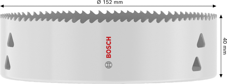 Gergaji Lubang Berulir Multi Material Bosch 152 x 40 mm.