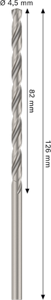 Mata bor putar Bosch PRO Metal HSS-G 4,5 mm.