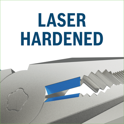 Ujung pemotong yang diperkeras dengan laser.