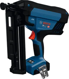 Mesin paku tembak tanpa kabel Bosch GNH18V-64-3M ukuran 16 gauge.