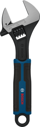 Kunci pas Bosch yang dapat disesuaikan 150 mm dengan pegangan ergonomis.