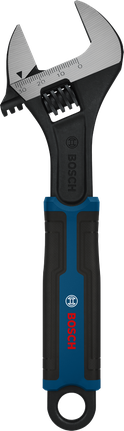 Kunci pas Bosch yang dapat disesuaikan 200 mm dengan rahang lebar.