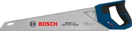 Gergaji tangan Bosch 500 mm 7 TPI untuk memotong kayu.