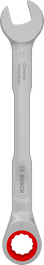 Kunci kombinasi ratchet Bosch 17 mm Chrome Vanadium.
