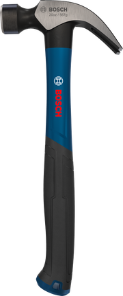 Palu cakar Bosch 20 ons melengkung dengan kepala baja karbon.