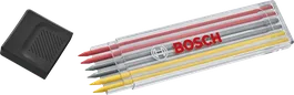 Set isi ulang pensil Bosch warna-warni 2,8 mm HB.