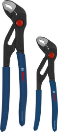 Set tang pompa air Bosch dengan gagang anti selip berlapis.