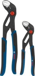 Set tang pompa air Bosch dengan gagang multi-komponen.