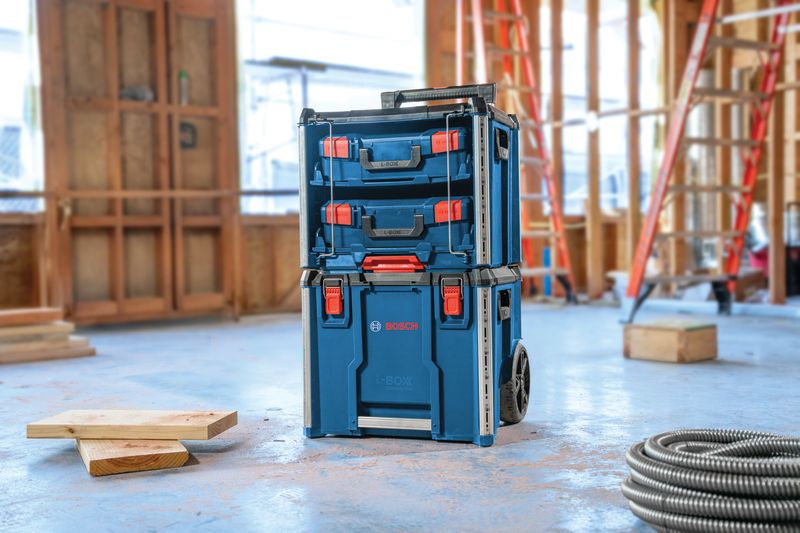 Sistem kotak penyimpanan Bosch L-BOXX Contractor Rack 2.